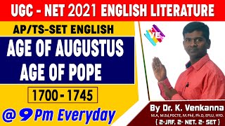 AGE OF AUGUSTUS I AGE OF POPE I UGC-NET ENGLISH LITERATURE I AP-SET/JL/DL I VENKANNA ENGLISH GURU screenshot 3