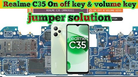 Realme C35 On off key & volume key not working problem jumper solution|#thesoilboy