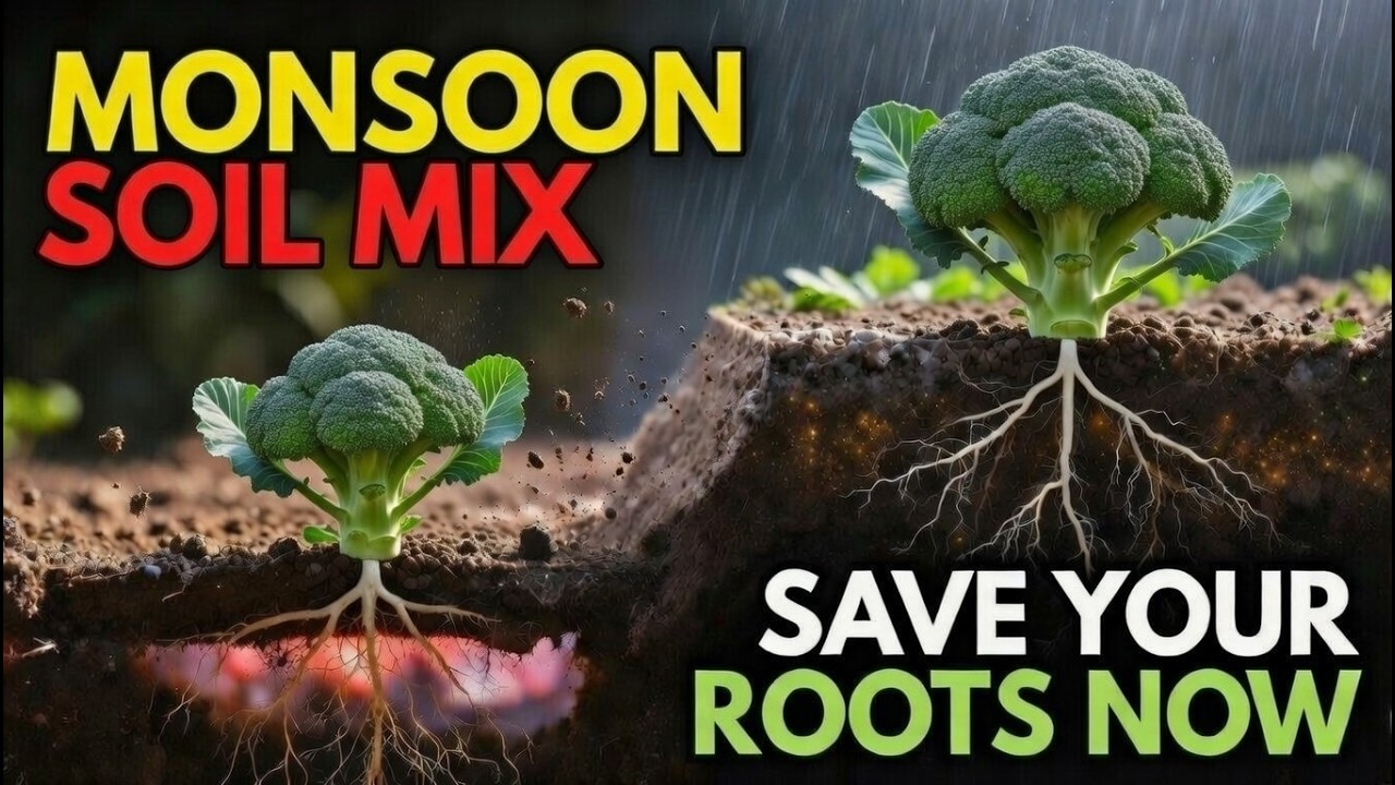 Monsoon Soil Mix Guide: Prevent Root Rot & Boost Plant Growth Instantly (Vegetables + Houseplants)