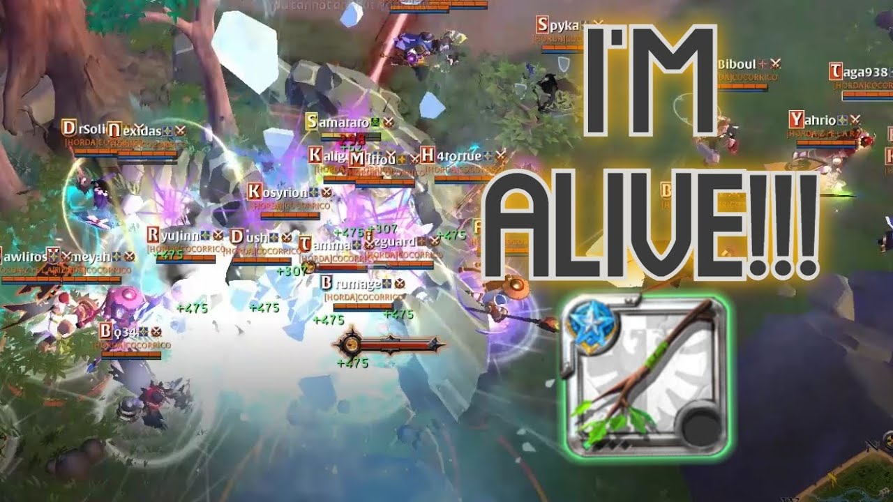 5vX / 6vX / 7vX Nature Staff Compilation | Healer's Path | Albion Online Smallscale PvP