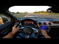 2020 Ford Mustang GT Bullitt 6 speed MT 5.0 V8 480 HP - POV Test Drive, sound, and powersilde