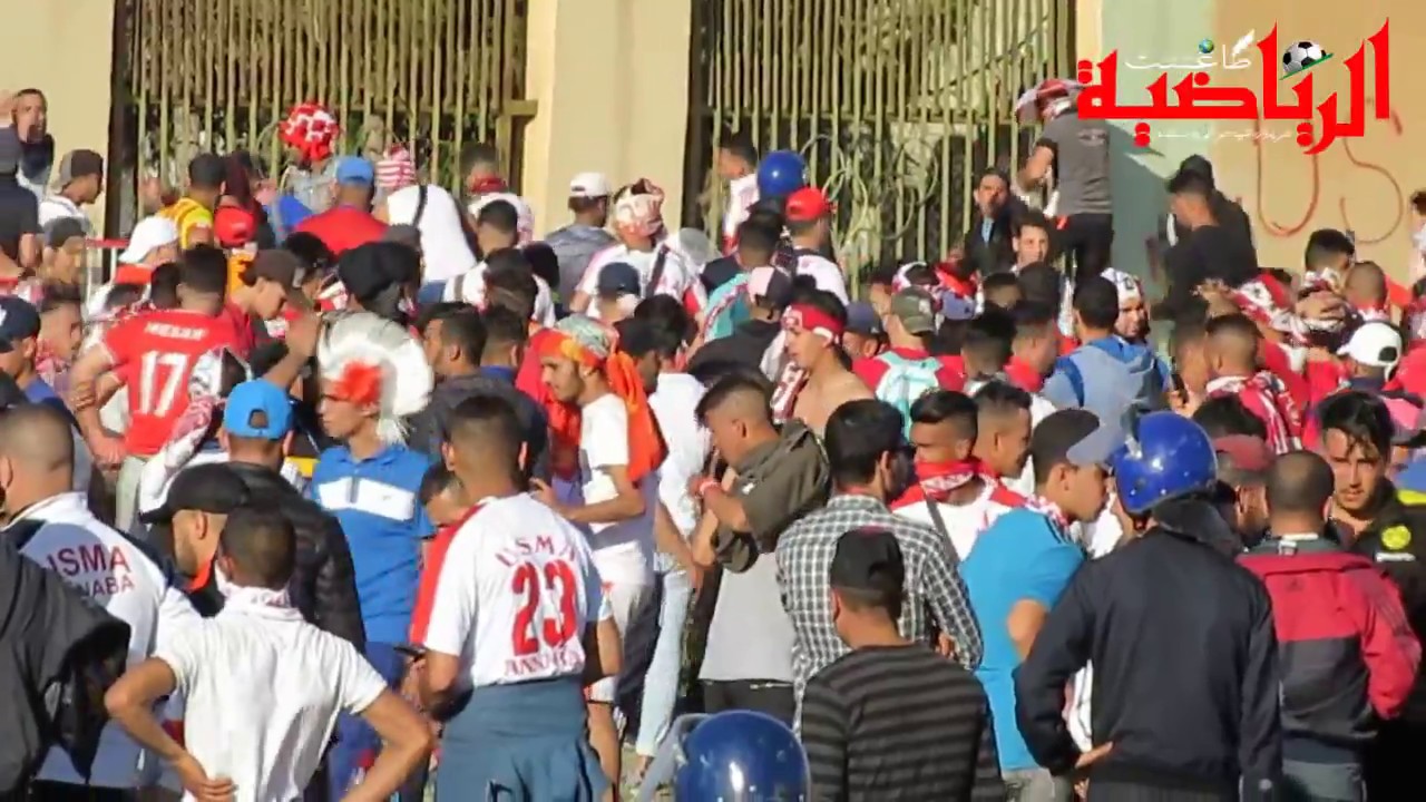 تبسة : أحداث شغب بعد نهاية المقابلة  من طرف انصار اتحاد عنابة...