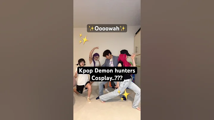 KPOP DEMON HUNTERS GROUP COSPLAY SKIT!! #kpopdemonhunters #huntrix #cosplay #sajaboys