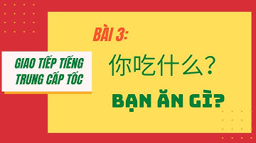 BÀI 3 - Tự học giao tiếp tiếng Trung cấp tốc từ A-Z - 第三课 --你吃什么? Bạn ăn gì?