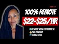 Work from Home Jobs $22-$25/Hr