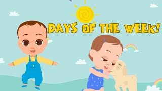 Days Of The Week With Animals Nursery Rhyme