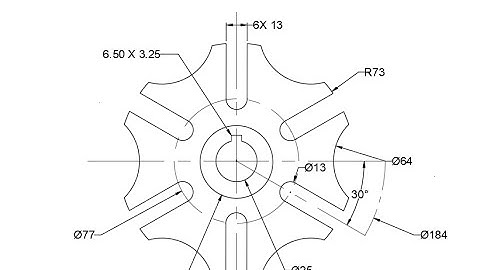 AutoCAD 20 days 2D CAD Exercise 5. Using Pollar Array Command