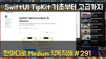 SwiftUI TipKit 기초부터 고급까지 - 한마디로 Medium 직독직해 #291