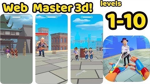 Web Master 3d! Game All levels 1-10 Gameplay Walkthrough (Android-iOS)