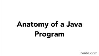 011 Anatomy of a Java program