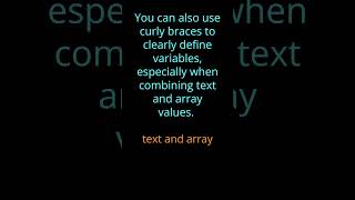 String interpolation