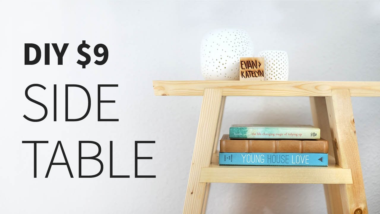 DIY 2X4 Side Table How to - YouTube