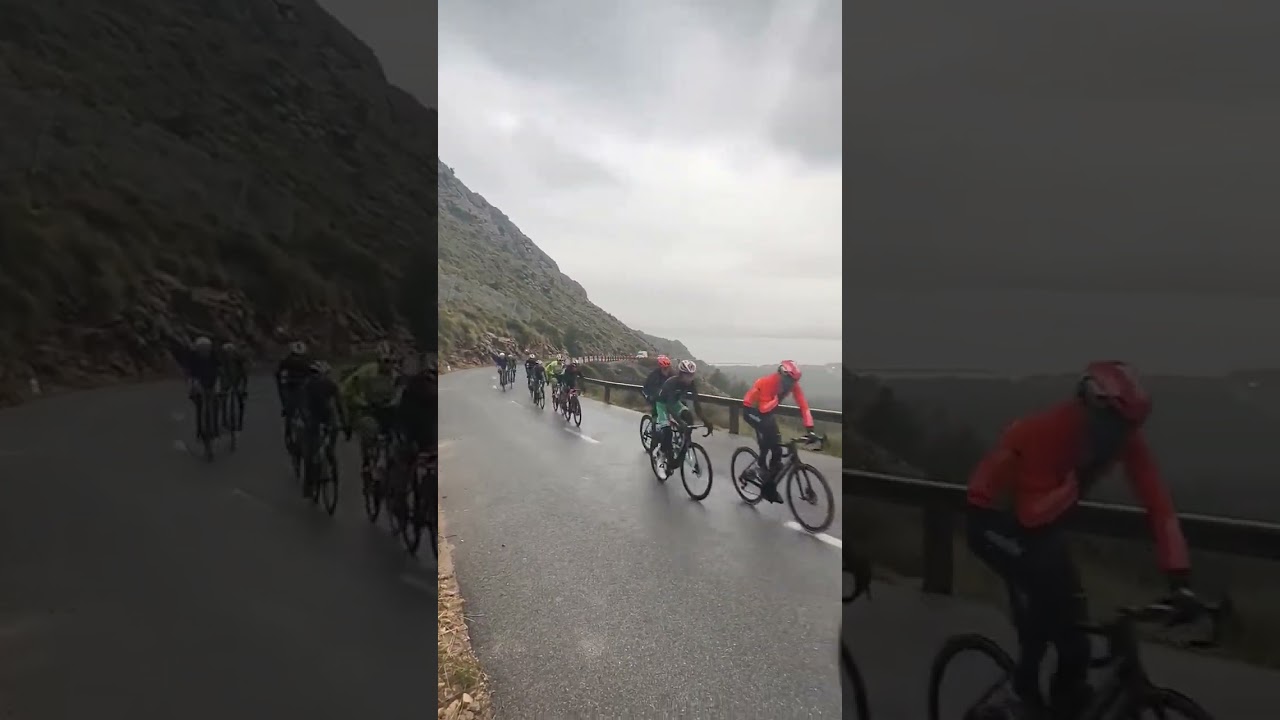 Wet racing in the Mallorca mountains