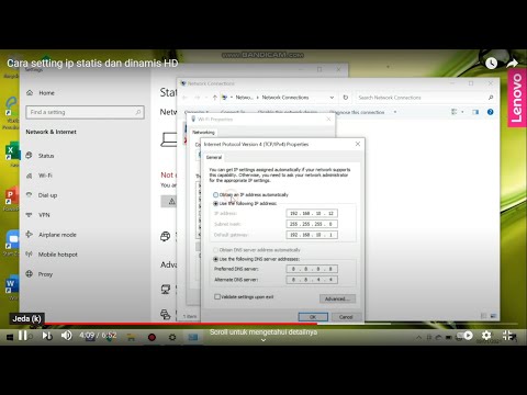 Video: Cara Membuat IP Statis Menjadi Dinamis