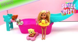 barbie pool party mit Hund: Hündchen macht einen Salto!  Flippin' Pup Pool