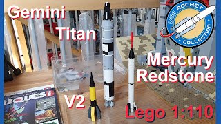 V2, Mercury Redstone et Gemini Titan - 1:110 - Lego Rocket Collection