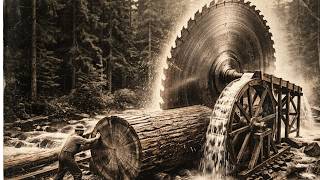 THE MACHINE THAT BUILT AMERICA | Water Powered Sawmill