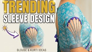 Trending sleeve design cutting and stitching video 