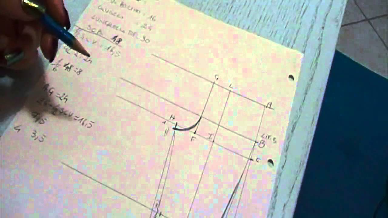 Scuola cucito 12 schema pantalone