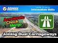 Joining Dual Carriageways From A Slip Road