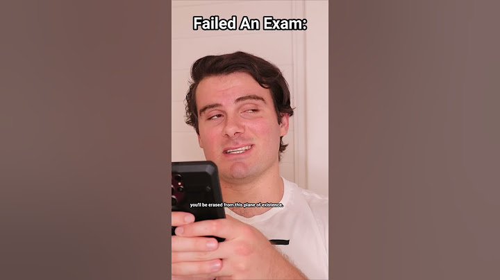 Peoples Reactions When You Fail An Exam.