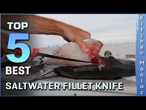 Best Saltwater Fillet Knife, Filleting, Boning, Non-slip Handles,  Protective Sheath
