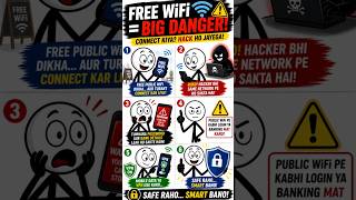 Public WiFi = Data Chori 😳 Stay Safe!
