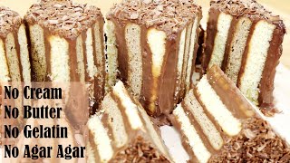 EASY CHOCOLATE LAYER CAKE RECIPE (NO BAKE)