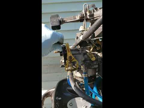 1961 Evinrude 40hp choke issues 2 - YouTube