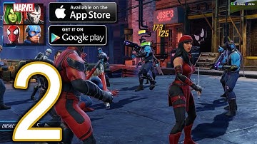 MARVEL Strike Force Heroes Android iOS Walkthrough - Part 2 - Heroes Assemble, Elektra Assassin