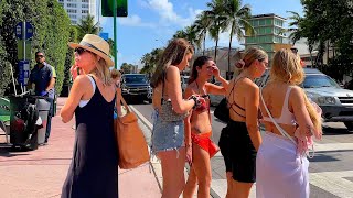 【4K】𝐖𝐀𝐋𝐊 ➜ MIAMI BEACH ☘️ Beach 🇺🇸 USA 🇺🇸 walking tour !