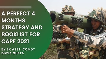 4 Months Perfect Strategy for CAPF 2021 | Divya Gupta | Shaurya Aur Vivek