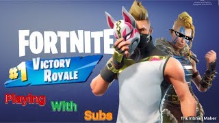 Fortnite mobile livestream/playing with ...