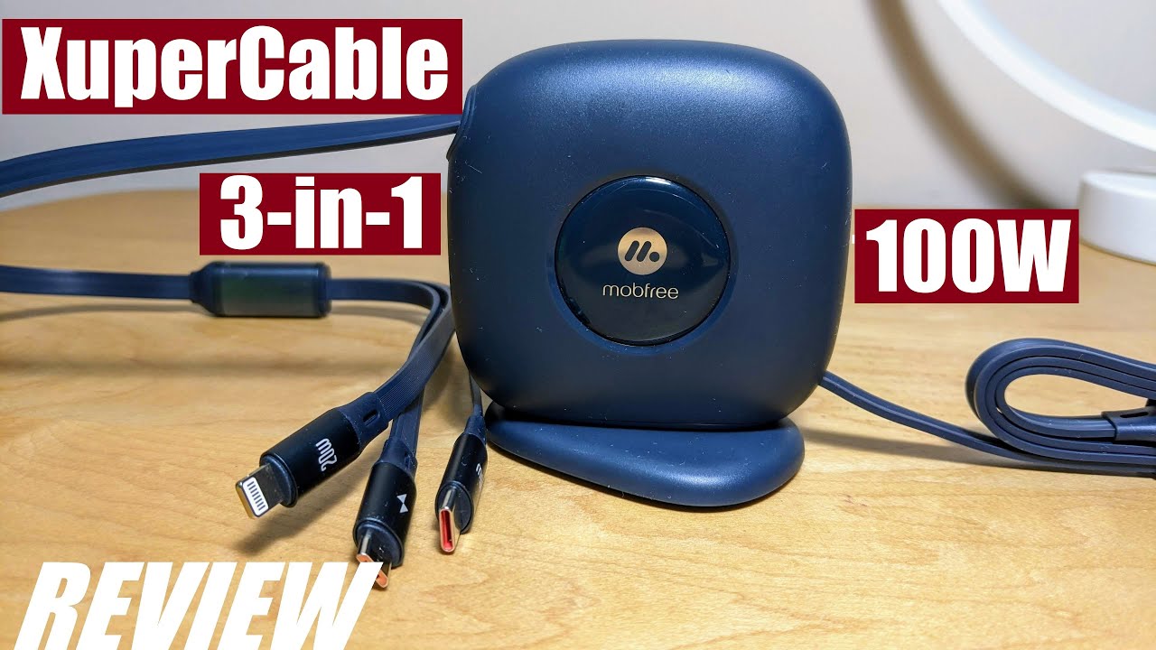 REVIEW: XuperCable 100W 3-in-1 Retractable & 360° Rotating Fast Charging  Cable! 