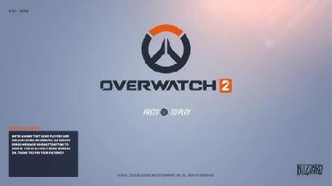 Overwatch 2 - Title Screen (PS5, PS4, Xbox Series X and S, Xbox One, Switch, PC)