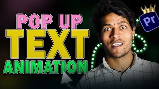 How to Create a Popup Text Effect in Premiere Pro | 2024 | Easy Tutorial in Hindi