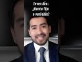 Invertir tu dinero, ¿te conviene renta fija o variable? | Dinero en Imagen