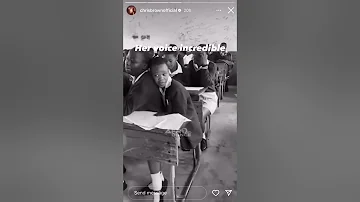Chris Brown admires a South African school girl’s vioce on IG singing Big Zulu’s song ❤️🔥💐