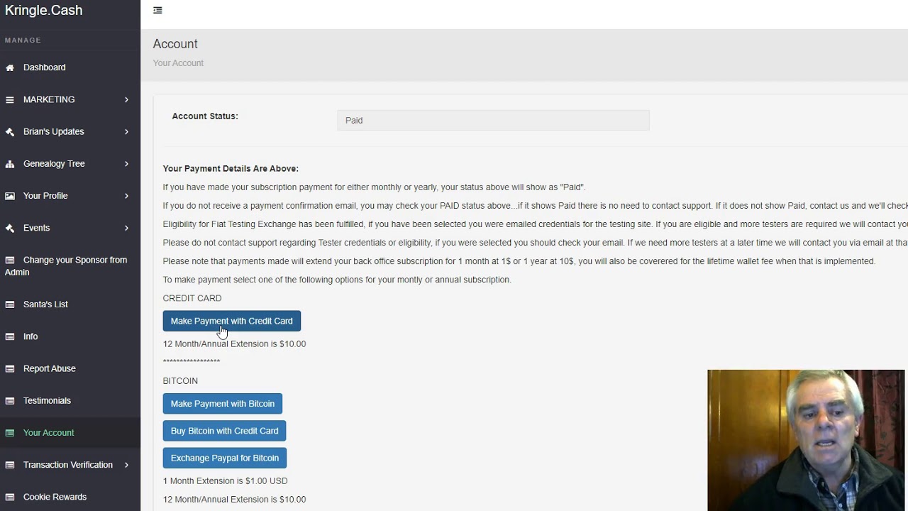 How to Pay for Your Kringle cash Account YouTube