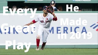 Mookie Betts 2019 Complete Defensive Highlights