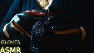 ASMR with Gloves | Bare Mic Massage/Rubbing with Leather Gloves | Leather Sound Triggers