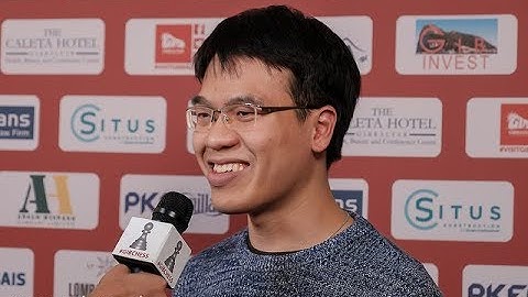 Round 10 Gibraltar Chess post-game interview with Liem Le Quang