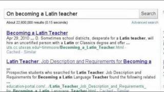 Reluctant Latin Student To Latin Teacher