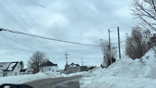 A Week After Snowmageddon  Westville to Pictou Harbour Nova Scotia