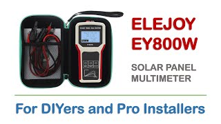 Elejoy E800W Solar Panel Multimeter Test & Review (TAGALOG)