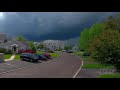 05-05-2021 Chalfont, PA -Stunning Shelf Cloud Via A Drone With Associated Rain Shaft