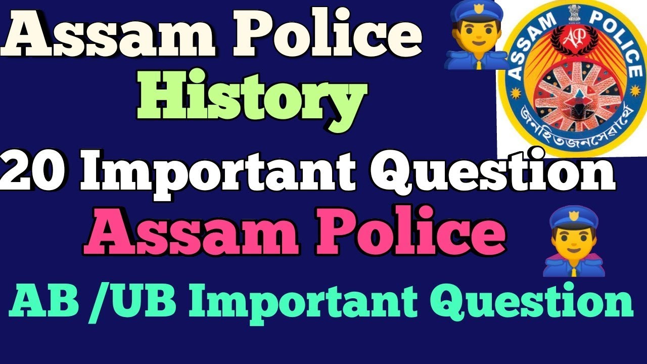 Assam Police Special || Assam police Constables Questions 2018 || Top 20 History  Question Answer