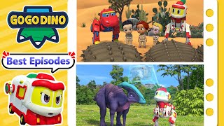 Best Dino Cures w/ Perry & Parasaurolophus, Pinacosaurus, Iguanodon + More | Kids Cartoon | GOGODINO