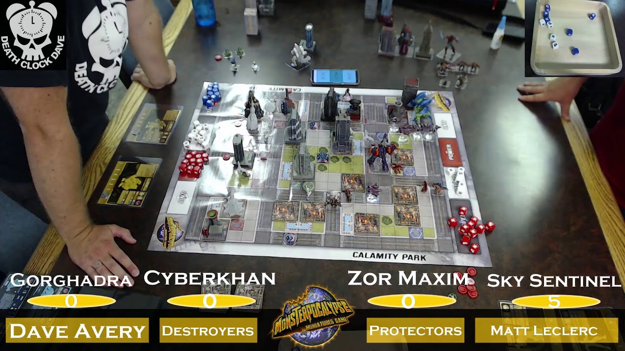 Monsterpocalypse 2019 Battle Report  - Gorghadra/Cyber Khan vs Zor Maxim/Sky Sentinel