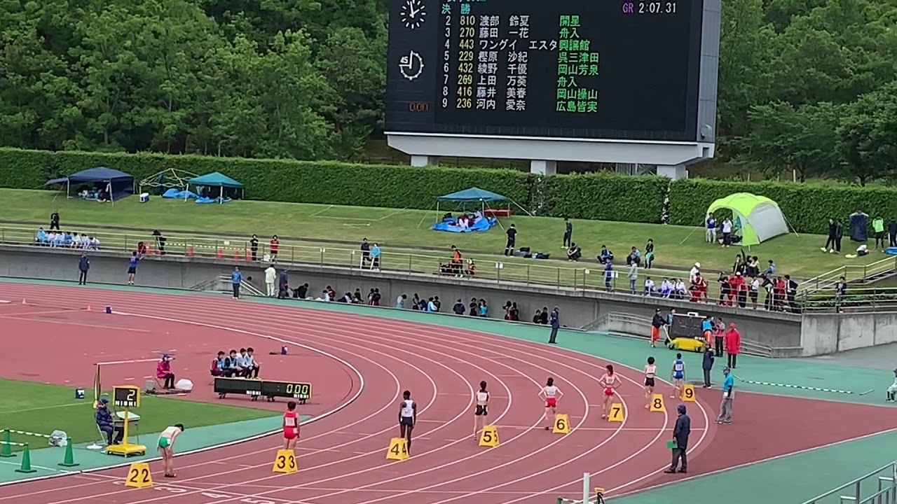 19中国高校総体陸上 女子800m決勝 Youtube
